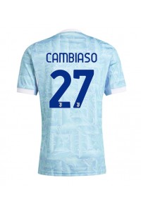 Juventus Andrea Cambiaso #27 Voetbaltruitje Uit tenue 2025-26 Korte Mouw